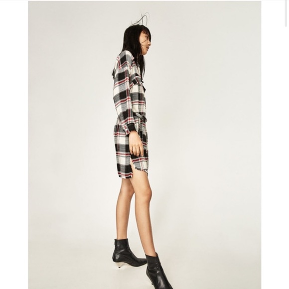 Zara Plaid mini/tunic NWOT - Picture 3 of 13
